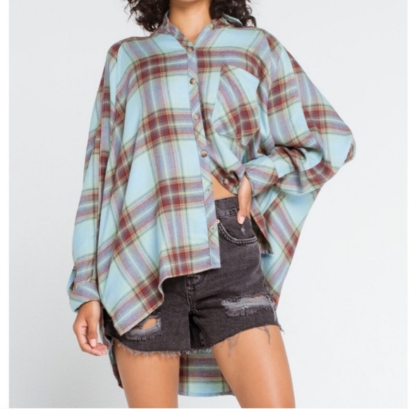 Urban Outfitters Tops - BDG Urban Outfitters Oversized Plaid Shirt Flannel Super Soft & Cozy Sz Lg